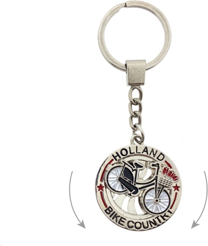 Sleutelhanger mono spinning Holland fiets bike country