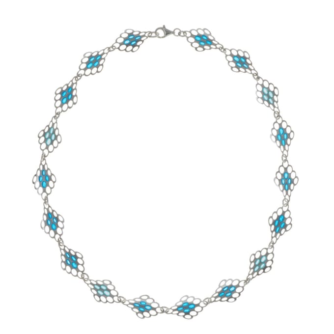 AuBor ®. Collier. Zilver. Traditioneel Fins/Sami kant.