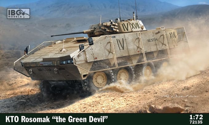 IBG Models Modelbouwpakket Militaire voertuigen - 72135 KTO Rosomak - The Green Devil - Pools Pantservoertuig Plastic - 1:72 - Modelbouw
