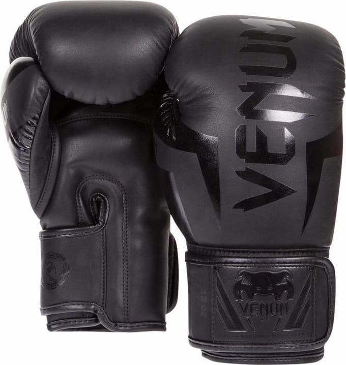 Venum Elite Bokshandschoenen – Black on Black – 18 oz