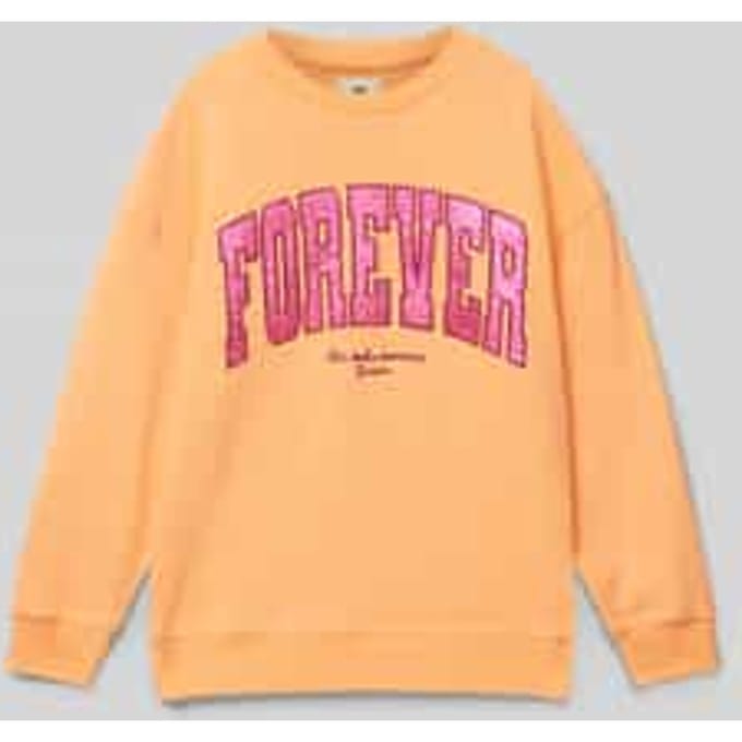 Oversized sweatshirt met labelprint