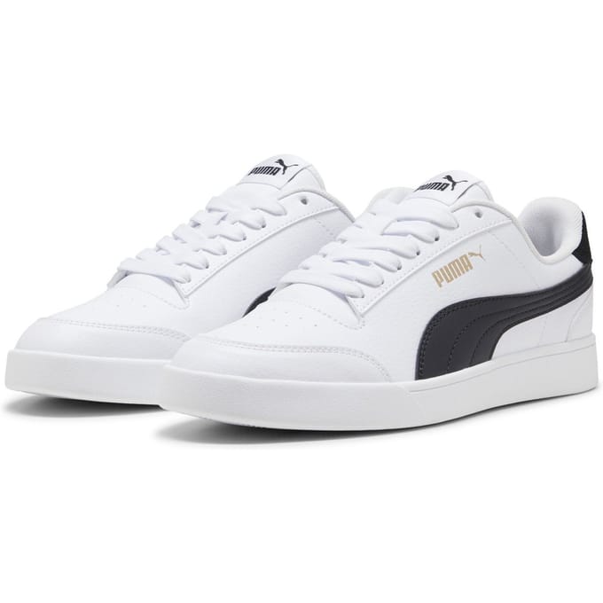 PUMA Puma Shuffle Unisex Sneakers - Puma White-Puma Black-Puma Team Gold