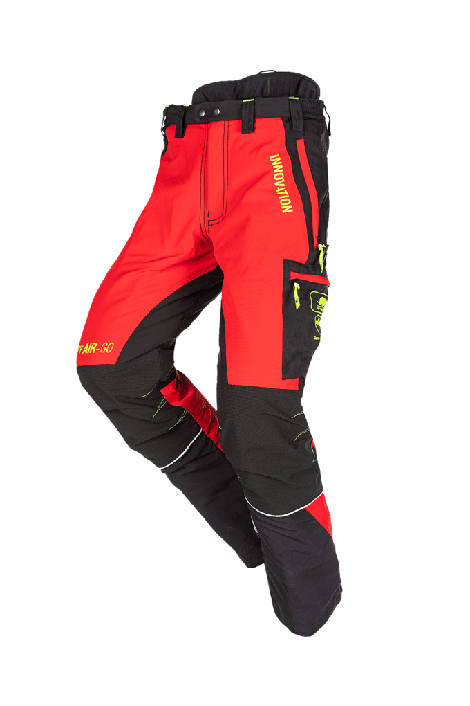 SIP Protection Canopy AIR-GO Kettingzaagbroek, klasse 1 type A - Rood/Zwart - lang - S