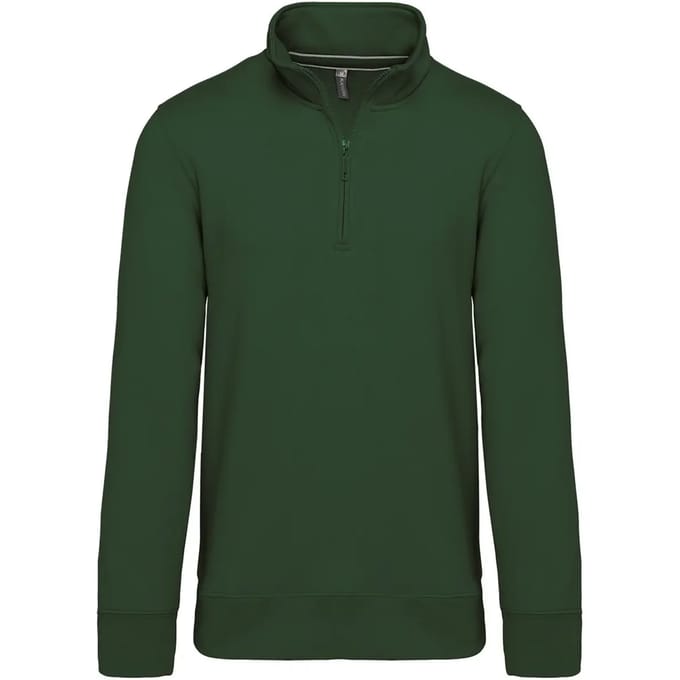 Kariban Sweater met ritshals K487 - Forest Green - XL