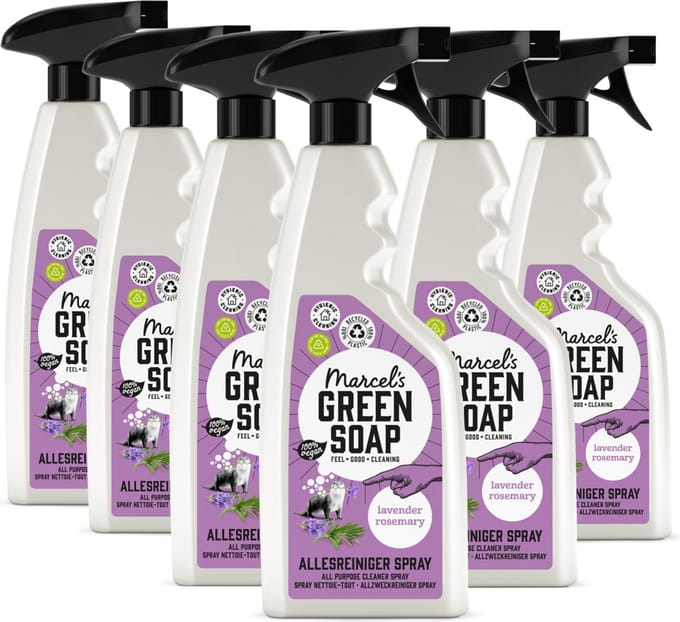 Marcel's Green Soap Allesreiniger Spray - Lavendel & Rozemarijn - 6 x 500ml
