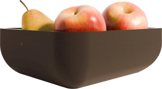 Fiastra® Aurora - fruitschaal - zwart - 25 cm