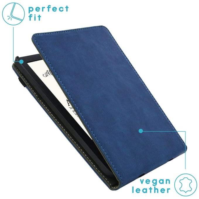 imoshion Stand Flipcase voor de Pocketbook Touch Lux 5 / HD 3 / Basic Lux 4 / Vivlio Lux 5 - Donkerblauw