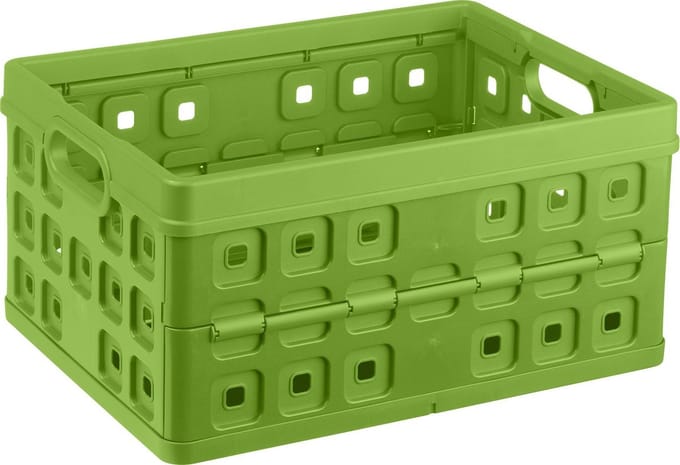 Sunware - Square vouwkrat 32L groen - 49 x 36 x 24,5 cm