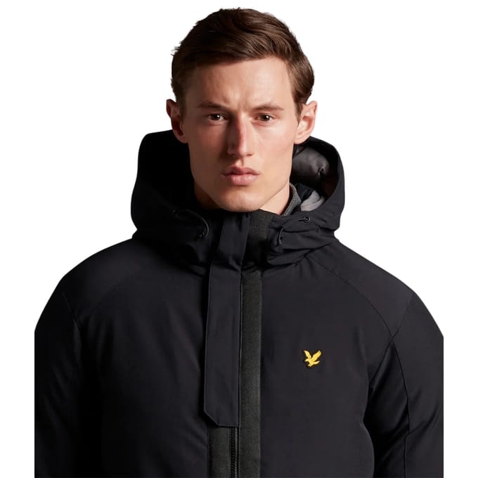 Lyle &amp; Scott Zwarte Gewatteerde Jas