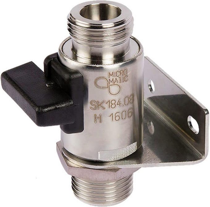 Muurbeugel met kraan - Wandbeugel met afsluitkraan