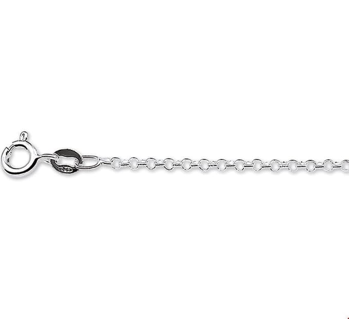 Zilveren Collier jasseron 2 1018112 38 cm