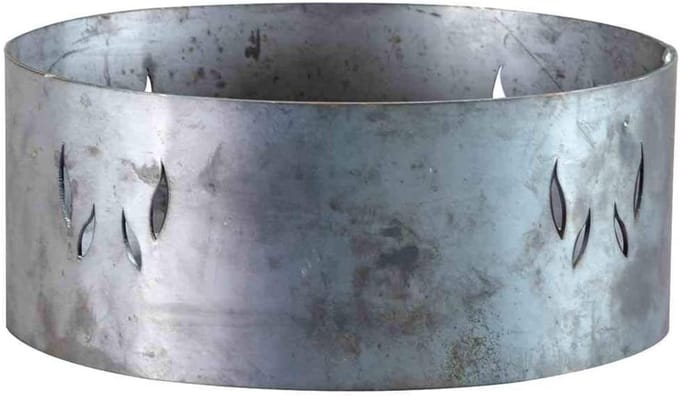 Mini vuurschaal - Compacte schaal - Terras sfeer - Stalen constructie - 24 cm diameter - Zwart