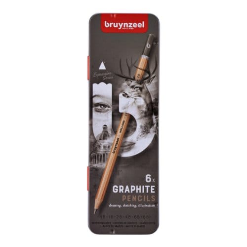 Grafietpotlood bruynzeel expression set Hardheden grijs