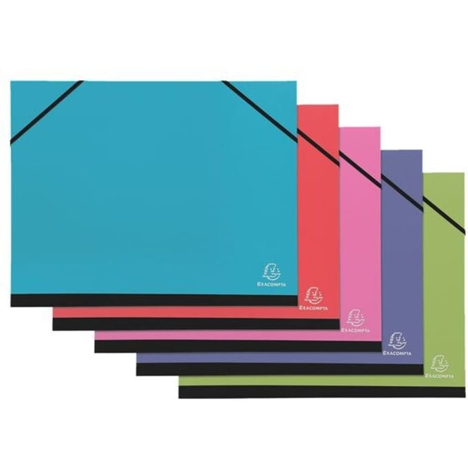 Exacompta 5x IDERAMA® tekenmap met elastiek - 29,7x42cm voor A3 formaat - Geassorteerd - 25729E