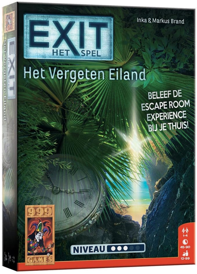 999 Games - EXIT - Het Vergeten Eiland - Breinbreker - Escape Room Spel