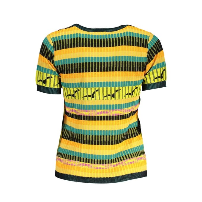 Dames t-shirt met mesh landschap Desigual
