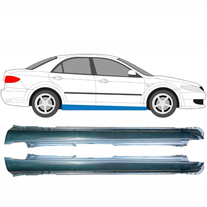 Volledige dorpel voor Mazda 6 GG GY 2002-2007 / Links + Rechts / Set