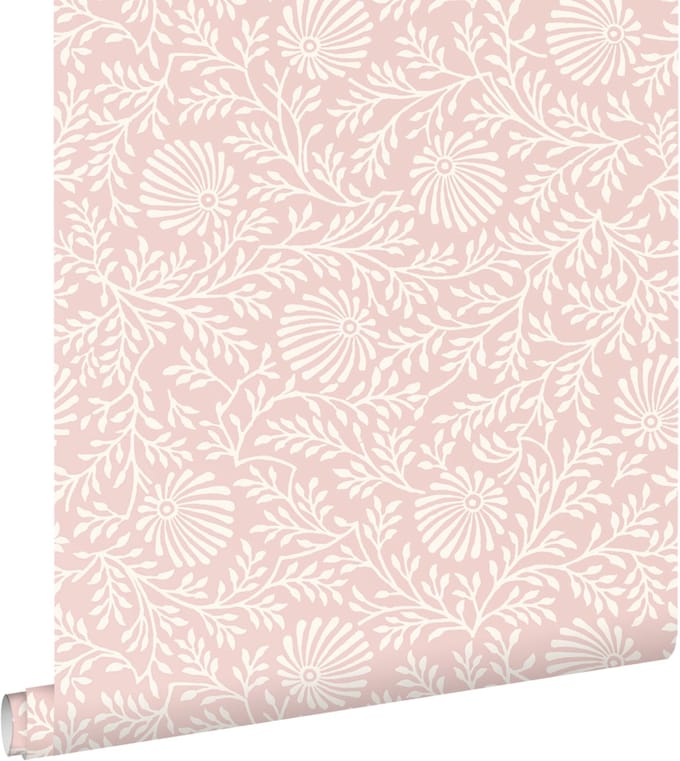 ESTAhome behang vintage bloemen roze - 50 x 900 cm - 132009