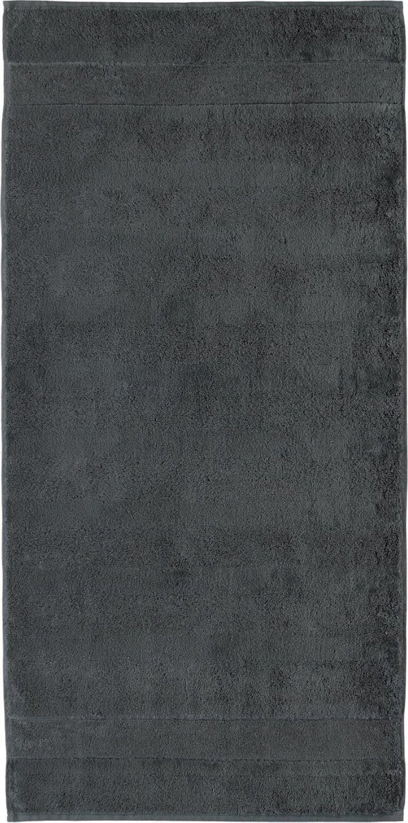 CAWÖ Noblesse² Uni Badhanddoek - Antraciet - 50x100