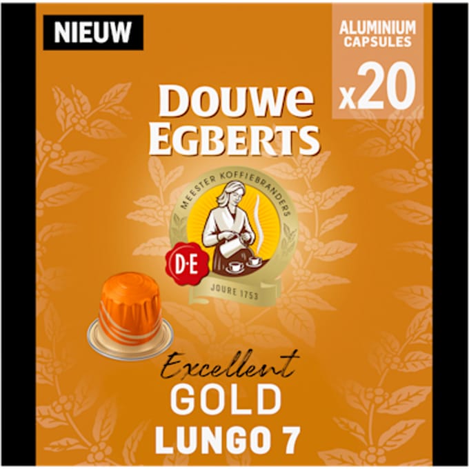 Douwe Egberts Excellent Gold lungo koffiecapsules - 20 stuks