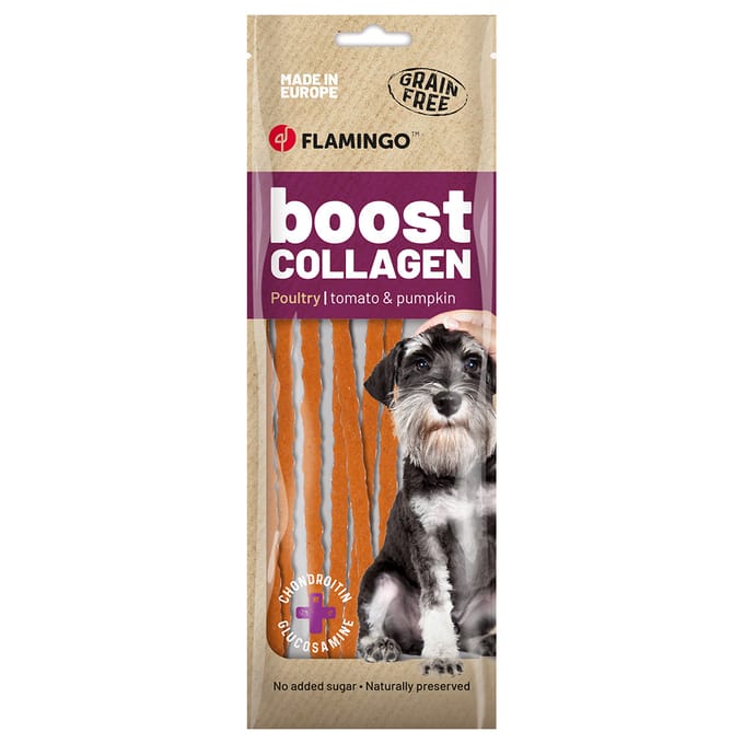 Flamingo Boost - Snack Honden - Boost Spaghetti Met Kip En Collageen 10 Stuks 70gr - 10st - 190495 - 10st
