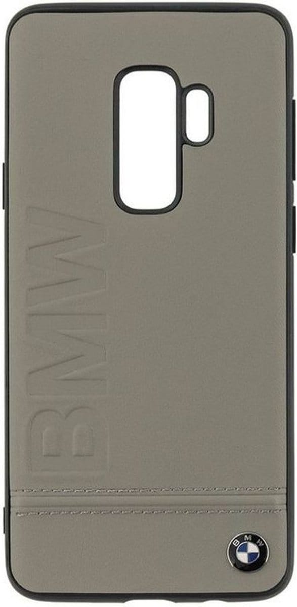 Beige hoesje BMW - Backcover - Stijlvol - Leer - Galaxy S9 Plus - BMW Edition