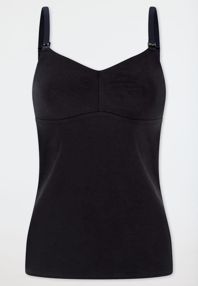 Spaghettitop zwangerschapslingerie zwart - Unique Maternity 36