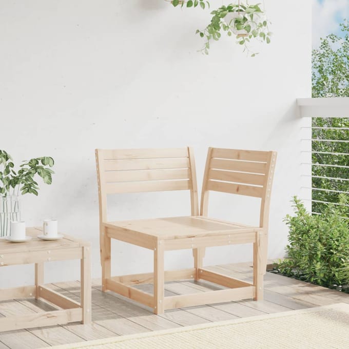 vidaXL - Tuinhoekbank - 73x73x78 - cm - massief - grenenhout