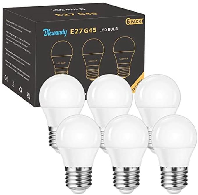 E27 Led Lamp 5W Warm Wit 3000K Vervangt 40W Spaarlampen Set van 6