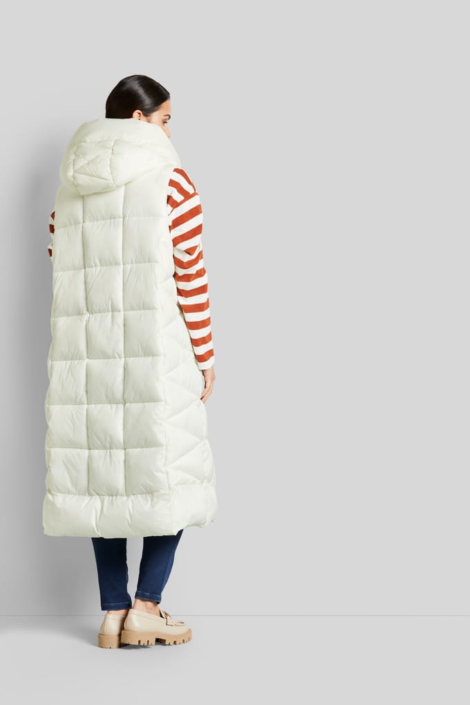 Bugatti Damen Gewatteerd vest met asymmetrisch silhouet