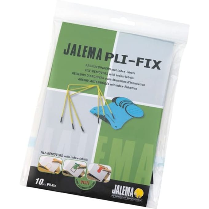 Archiefbinder jalemaclip pli-fix geel 10 stuks