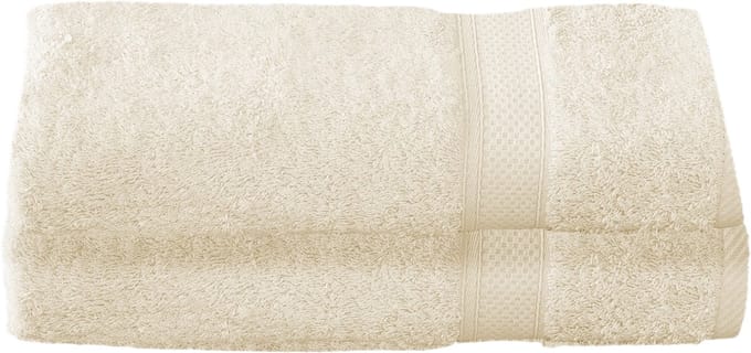 De Witte Lietaer Douchelaken Stephanie - Set 2 stuks - 70 x 140 cm - Creme - Katoen
