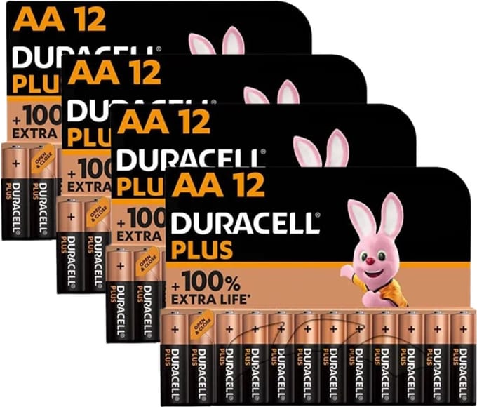 Duracell batterijen AA - alkaline batterijen - 1,5V, LR6 - 48 stuks