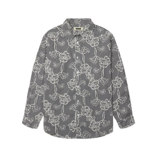 Woodbird brooks emb shirt 2636-712 black white
