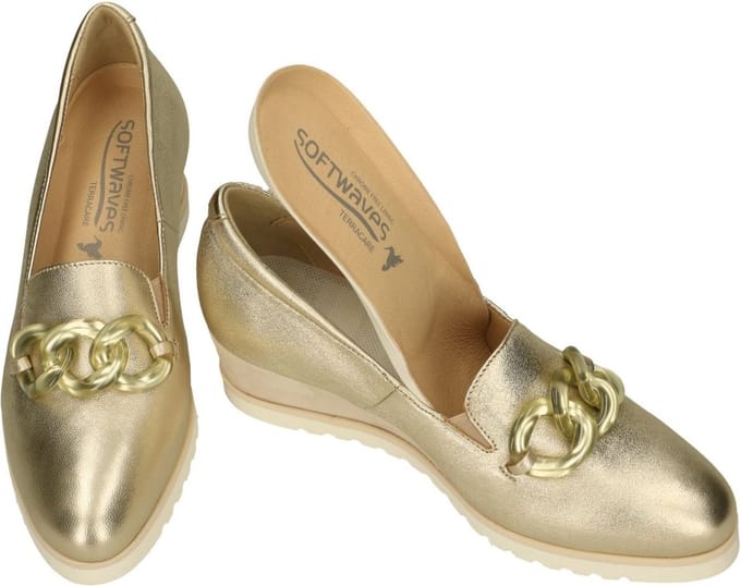 Softwaves -Dames - goud - pumps & hakschoenen - maat 38.5