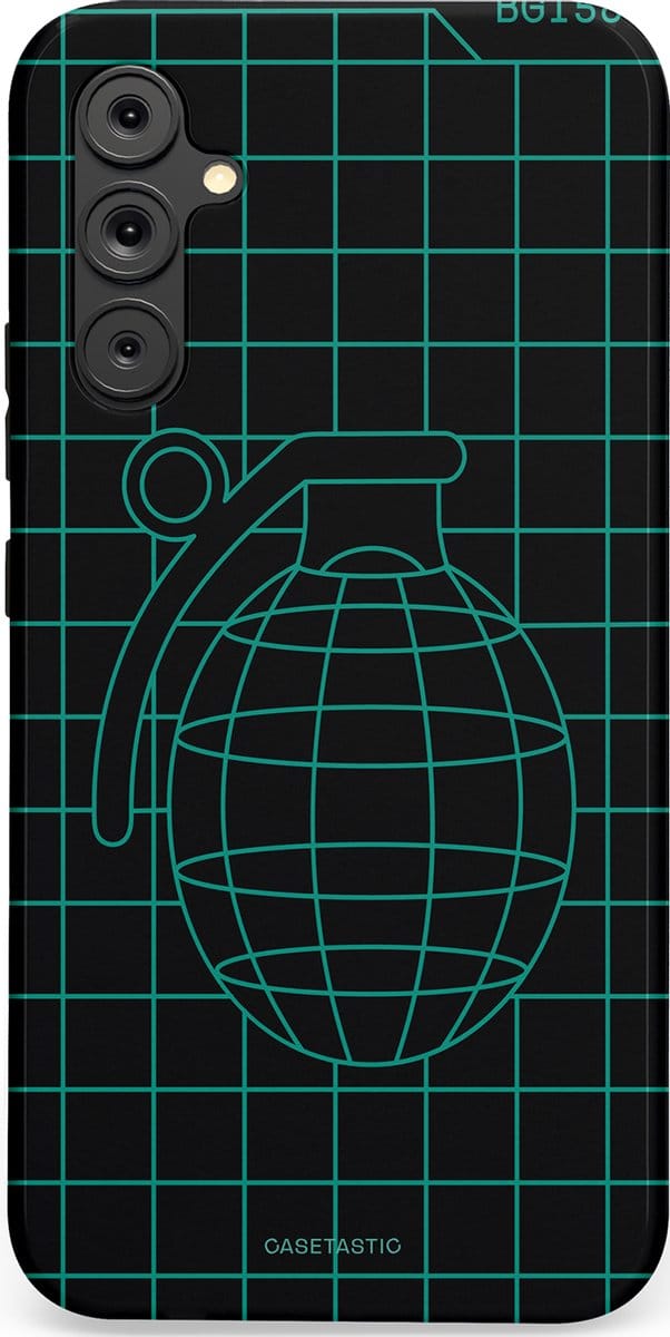 Casetastic hoesje geschikt voor Samsung Galaxy A15 5G / Samsung Galaxy A15 4G - Dubbellaagse bescherming - Retro bom - Fashion Case - Zwart Petrol