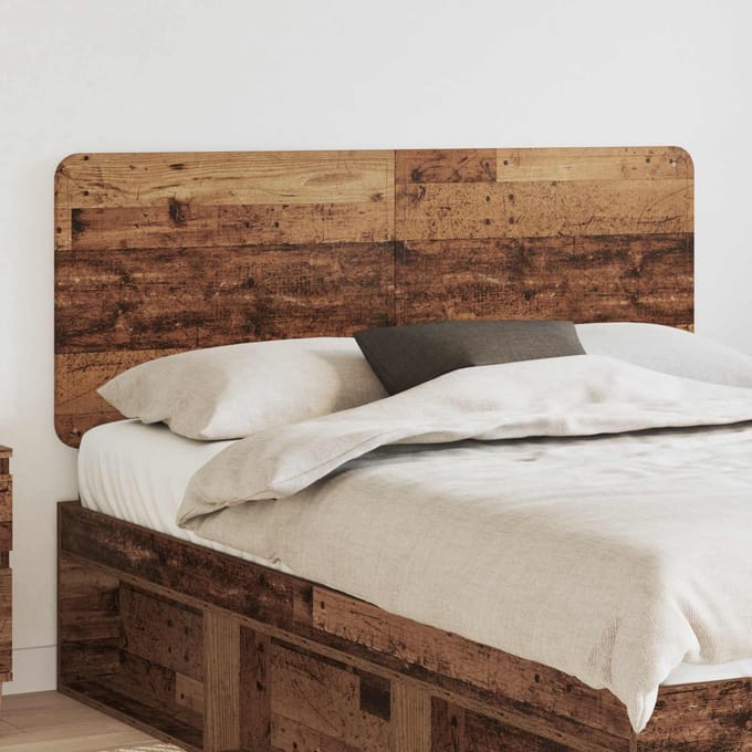 vidaXL Hoofdbord Oud Hout Bewerkt hout