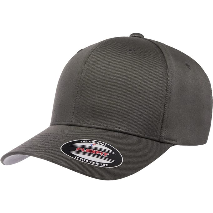 Flexfit Wollige gekamde muts (Donkergrijs)
