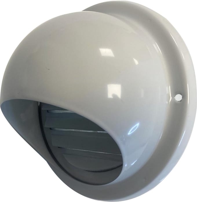 Paneir Airdesigns - Bolrooster Ø 150 mm - vaste lamellen - Wit RAL9010