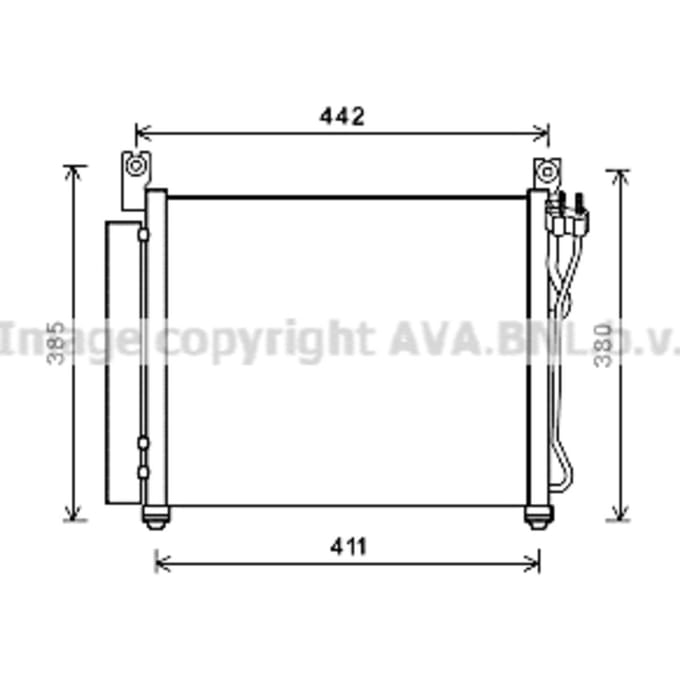 Condensator, airconditioning AVA COOLING KAA5158D AVA