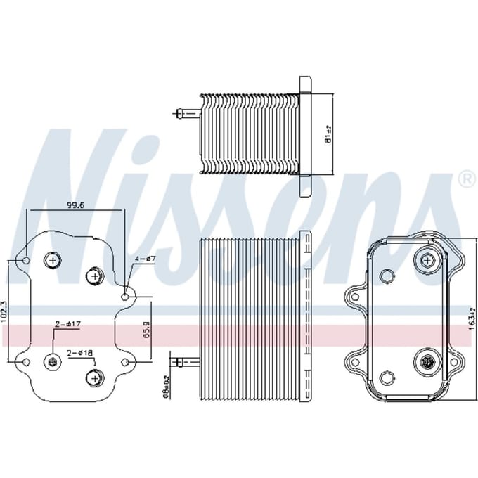 Olie radiator NISSENS 90938