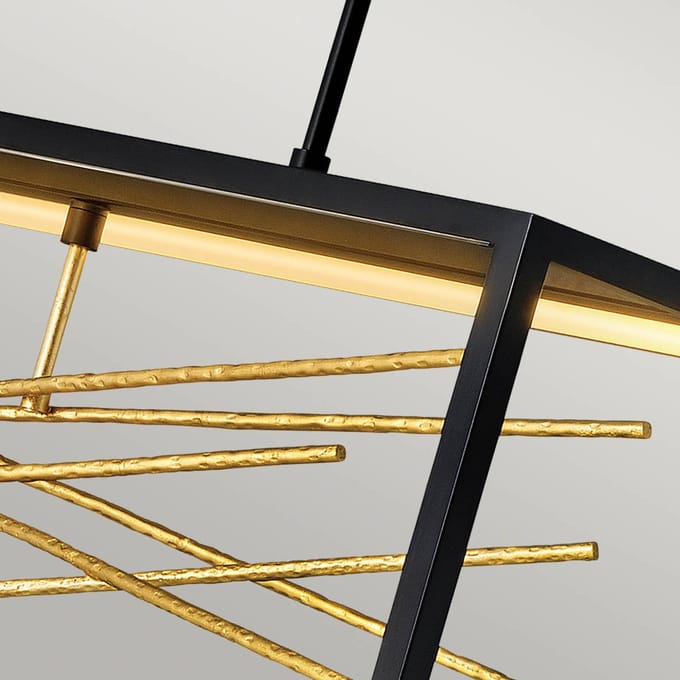 Hinkley LED Hanglamp Styx | 55W 3000K 5980Lm 30 | Black & Gilded Gold