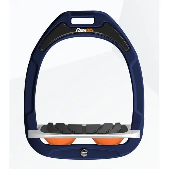 Ingelijste stijgbeugels Grip Marine/Grijs/Oranje Flex-On Green Composite