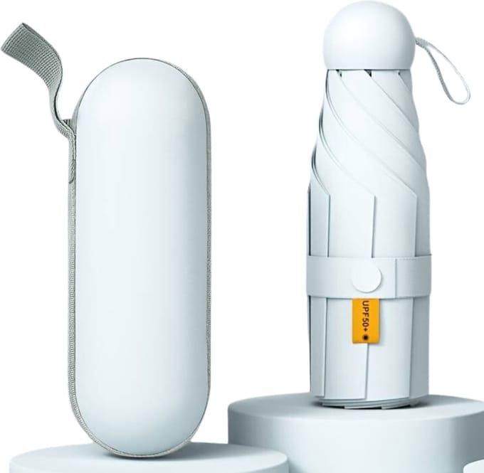 Nivard Moderne Stormparaplu - Windproof Paraplu - Stormproef - Opvouwbaar - Automatisch Uitklapbaar - Umbrella - Wit