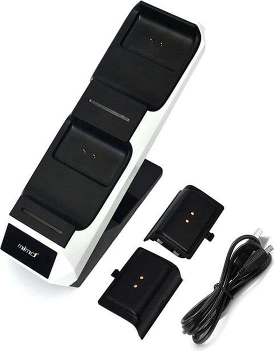 Xbox series X of voor X-one controller oplaadstation ofwel oplader incl. controller accu - XBox dual