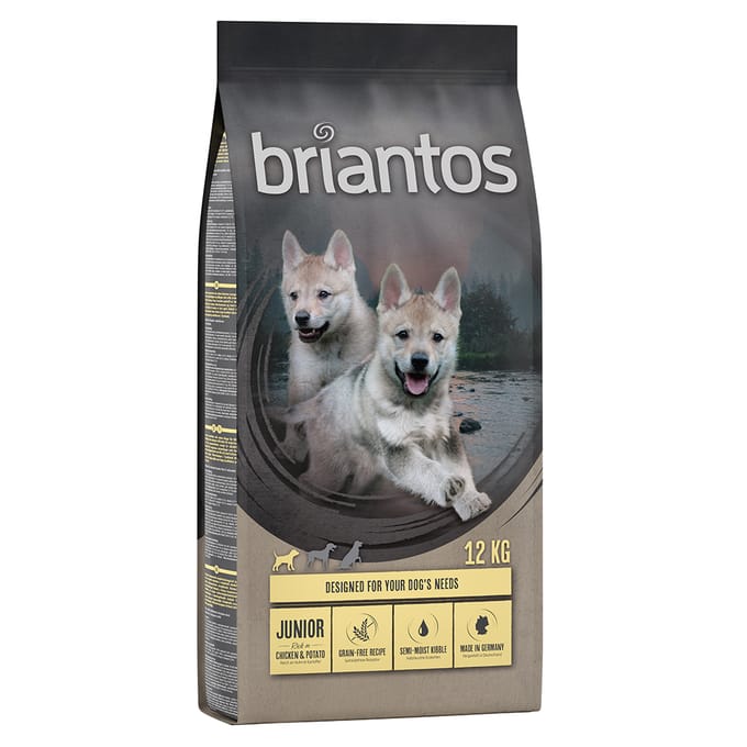12kg Briantos Junior Droogvoer voor Honden: Eend & Aardappel (graanvrij)