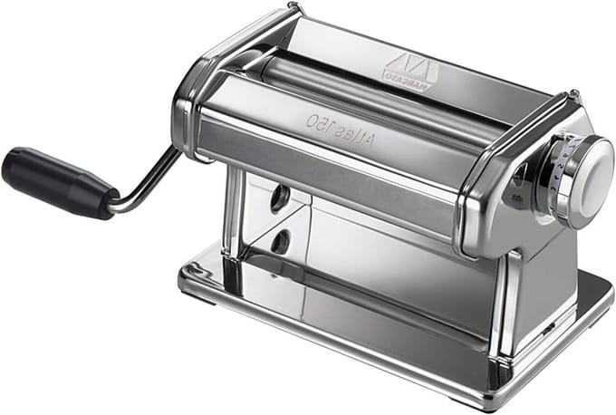Pastamachine - Deegroller - Zelf Pasta Maken - 10 Dikte Instellingen - 150mm Breed - Zilver