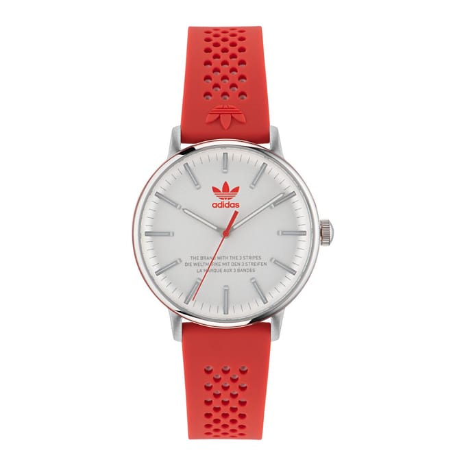 Adidas Originals Code One AOSY23024 Horloge - Siliconen - Rood - Ø 38 mm