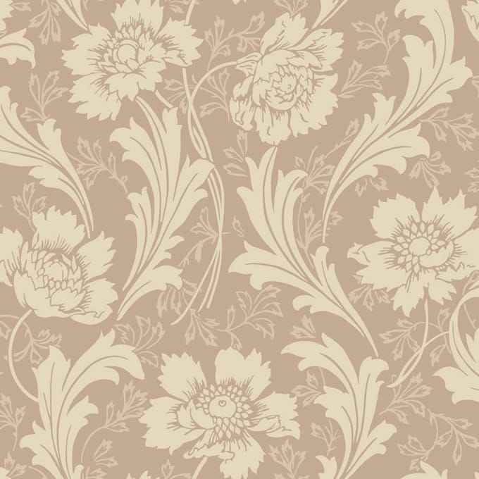 Duro Vliesbehang 100-01 - Gammalsvenska Papper - Klassiek Roze - 53cm x 10.05m