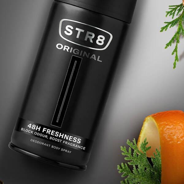 STR8 Original Deodorant Bodyspray – 150 ml – 48H Frisse Geur – Voor Mannen